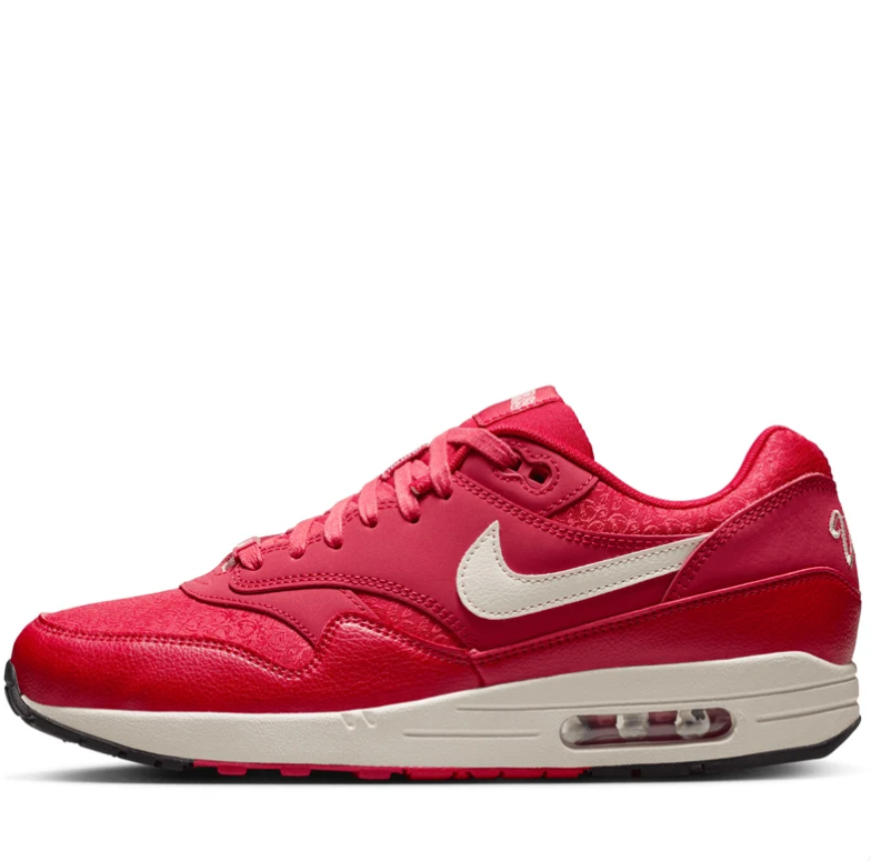 Nike Air Max 1 - University Red / Sail / Floral Embossed