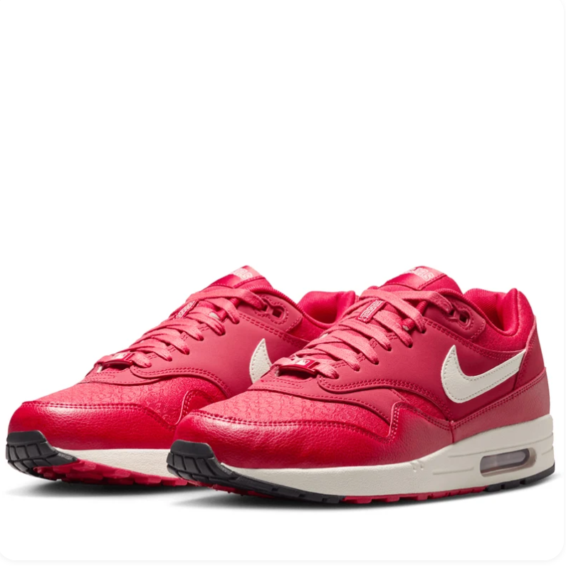 Nike Air Max 1 - University Red / Sail / Floral Embossed