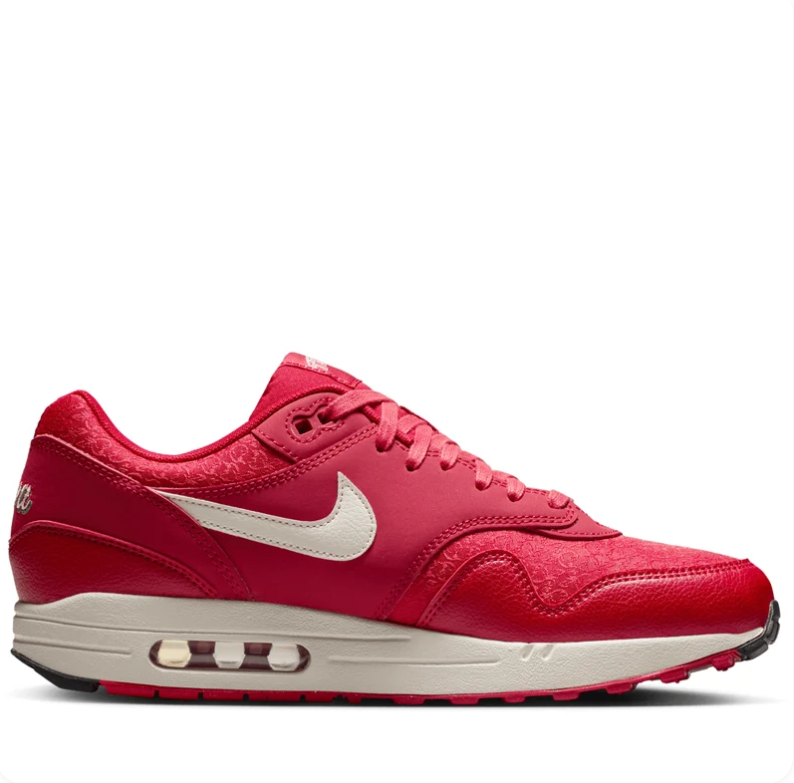 Nike Air Max 1 - University Red / Sail / Floral Embossed