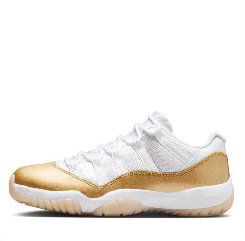 Air Jordan 11 Retro Low - White / Metallic Gold
