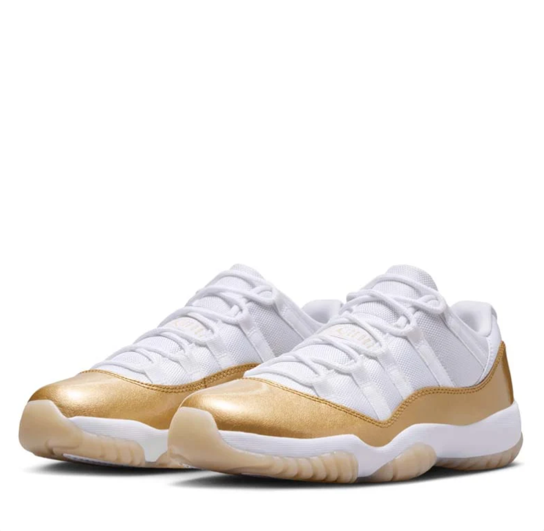 Air Jordan 11 Retro Low - White / Metallic Gold