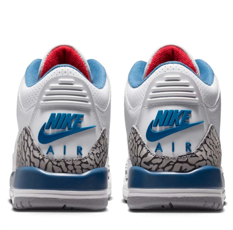 Air Jordan 3 Retro - White / True Blue / Cement Grey (True Blue)