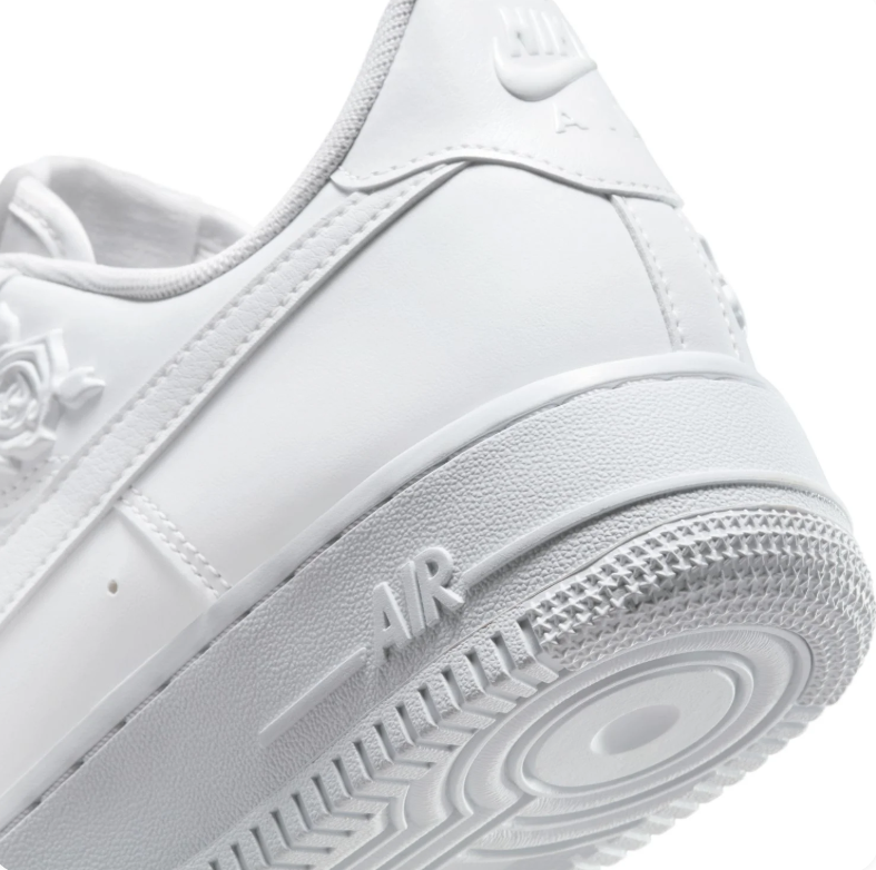 Nike Air Force 1 Low - Triple White / Rose Embossed