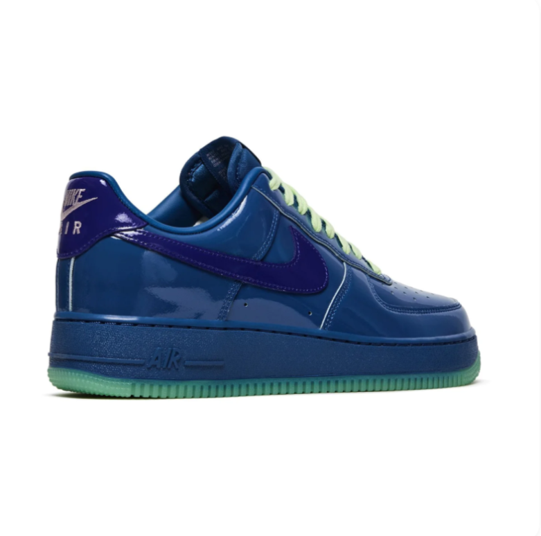 Nike Air Force 1 Low - Deep Royal Blue / Volt / Patent Leather