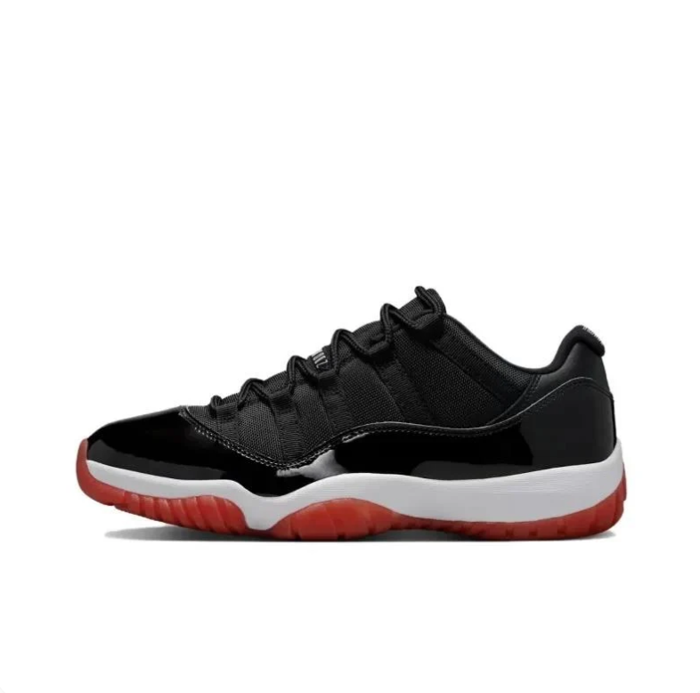 Air Jordan 11 Retro Low - Black / Varsity Red / White (Bred)