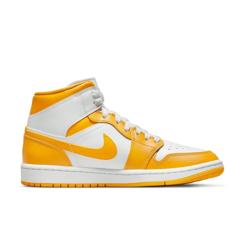 Air Jordan 1 Mid - White / University Gold