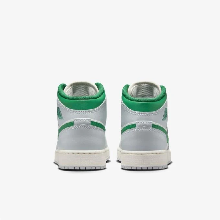 Air Jordan 1 Mid - Grey Fog / Lucky Green / Sail