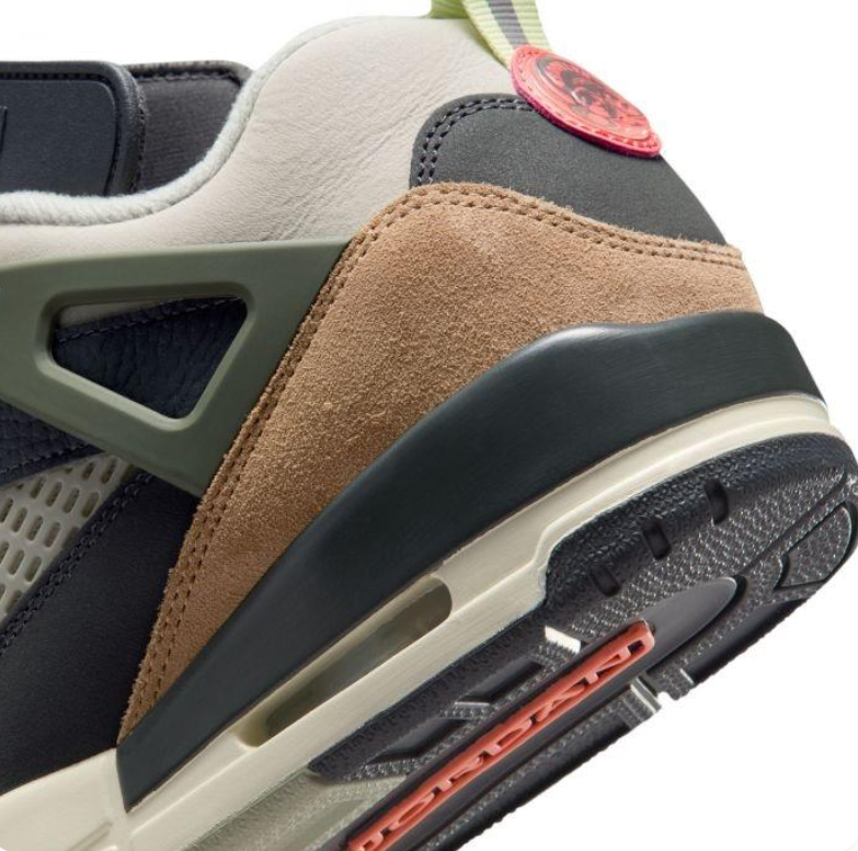Jordan Spizike Low - Anthracite / Khaki / Pink / Sail