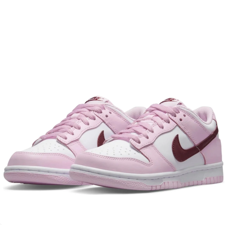 Nike Dunk Low - Pink Foam / Dark Beetroot / White