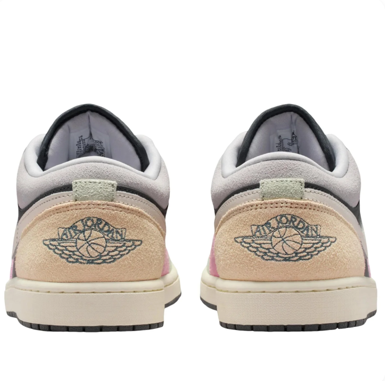 Air Jordan 1 Low SE - Dark Grey / Pink / Light Bone / Apricot