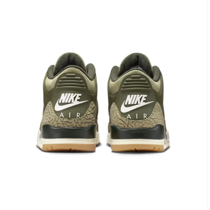 Air Jordan 3 Retro - Medium Olive / Sail / Gum