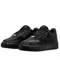 Nike Air Force 1 Low - Triple Black / Snakeskin
