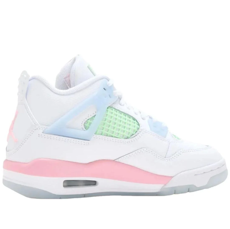 Air Jordan 4 Retro - White / Pink / Watercolor (Valentine's Day)