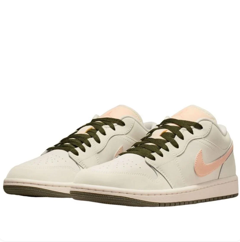 Air Jordan 1 Low - Sail / Pink Glaze / Olive