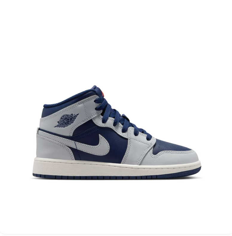 Air Jordan 1 Mid - Midnight Navy / Wolf Grey / White