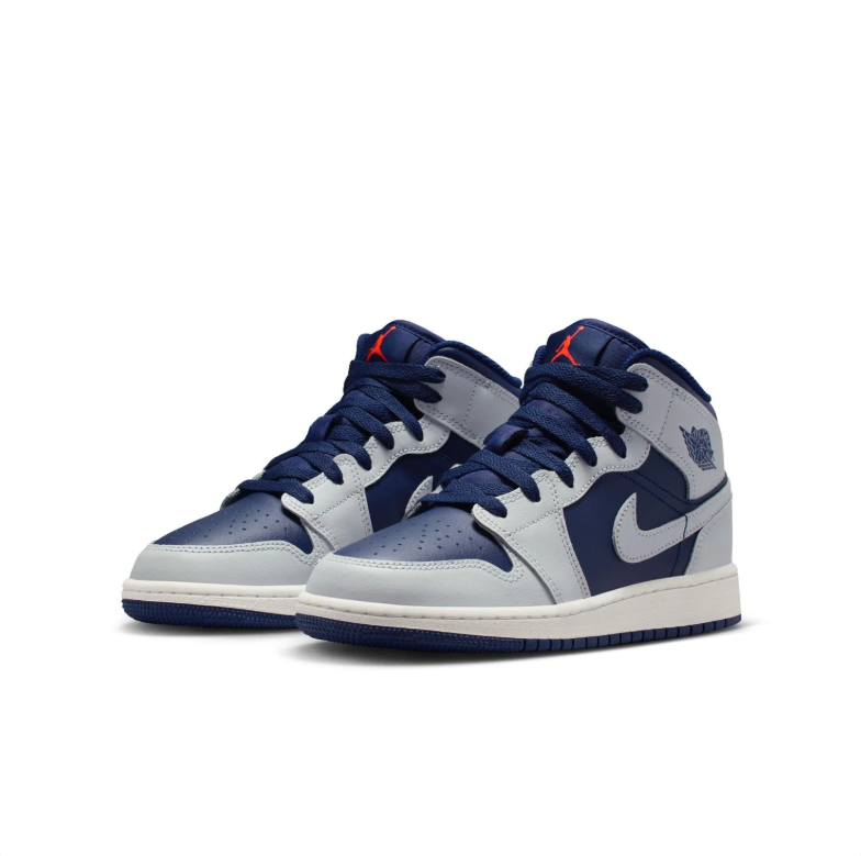 Air Jordan 1 Mid - Midnight Navy / Wolf Grey / White