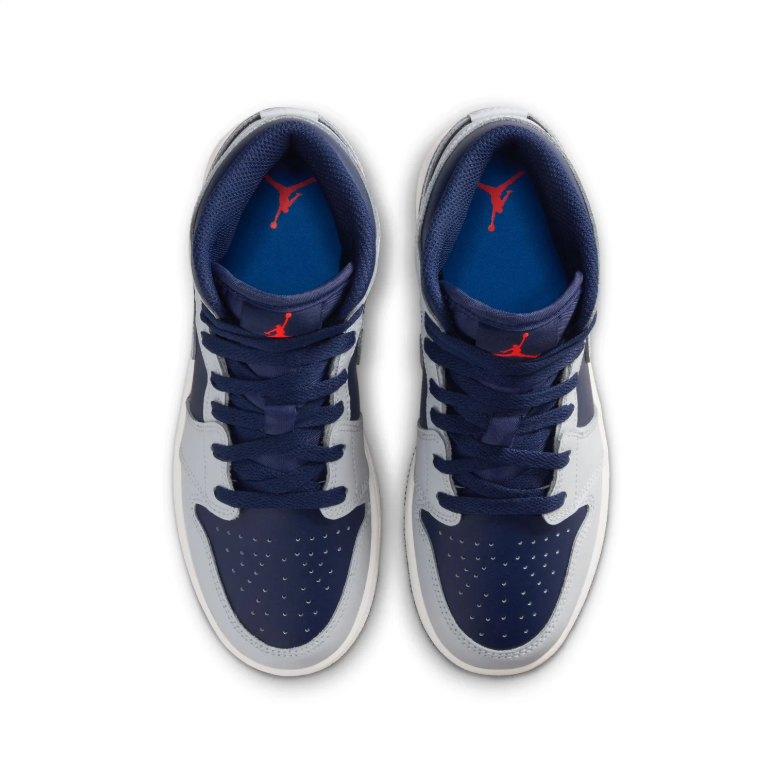 Air Jordan 1 Mid - Midnight Navy / Wolf Grey / White