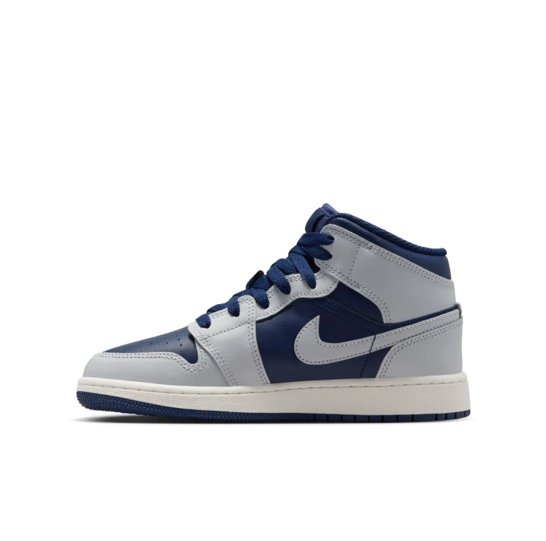 Air Jordan 1 Mid - Midnight Navy / Wolf Grey / White